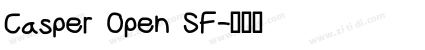 Casper Open SF字体转换